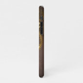 Coque iPhone 11Pro Horloge Steampunk avec des engrenages anciens (Côté gauche)