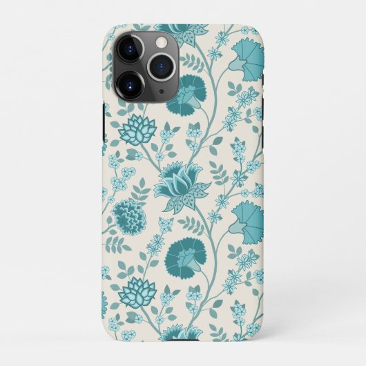 Coque iPhone 11Pro Jacobean Floral Big Motif Tee sur Crème (Dos)
