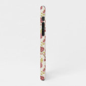 Coque iPhone 11Pro Jacobean Floral Pattern Rouge Rose Gold Crème (Côté gauche)