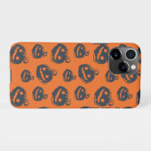 Coque iPhone 11Pro Joli Citrouille effrayé face aux jours d'Halloween (Dos Horizontal)