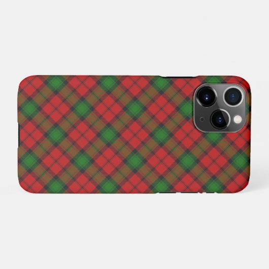 Coque iPhone 11Pro Kerr Clain Tartan Plaid Motif (Dos Horizontal)