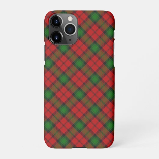 Coque iPhone 11Pro Kerr Clain Tartan Plaid Motif (Dos)