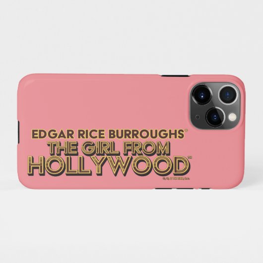 Coque iPhone 11Pro La Fille d'Hollywood (Dos Horizontal)