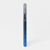 Coque iPhone 11Pro Lignes bleues Bandes géométriques Motif Téléphone (Côté droit)