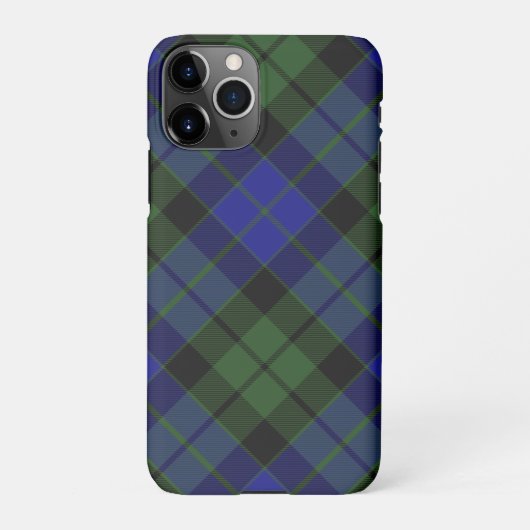 Coque iPhone 11Pro MacKay Green Scottish Clan Tartan Plaid (Dos)