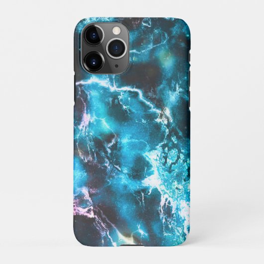 Coque iPhone 11Pro Marbre bleu (Dos)