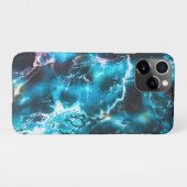 Coque iPhone 11Pro Marbre bleu (Dos Horizontal)
