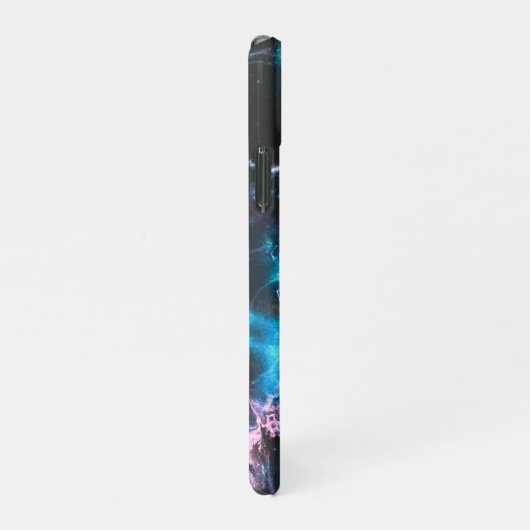 Coque iPhone 11Pro Marbre bleu (Côté droit)