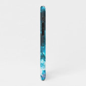 Coque iPhone 11Pro Marbre bleu (Côté gauche)