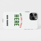 COQUE iPhone 11Pro MARQUE BLANCHE MODERNE ET PERSONNALISABLE VÉRIFIÉE (Dos Horizontal)