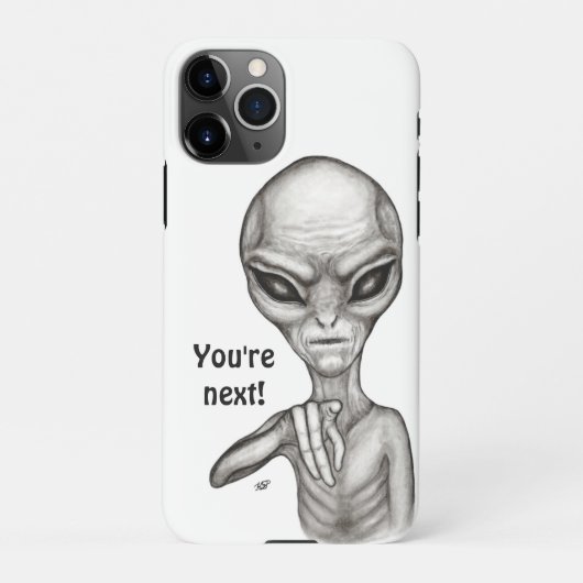 Coque iPhone 11Pro Mauvais Alien, Tu es le prochain ! (Dos)