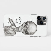 Coque iPhone 11Pro Mauvais Alien, Tu es le prochain ! (Dos Horizontal)
