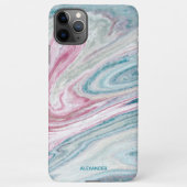 Coque iPhone 11Pro Max Agate personnalisé Nom manuscrit tendance moderne (Dos)