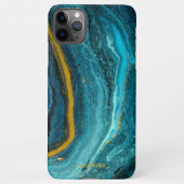 Coque iPhone 11Pro Max Agate personnalisé Nom manuscrit tendance moderne (Dos)