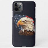 Coque iPhone 11Pro Max Aigle à drapeau américain (Dos)
