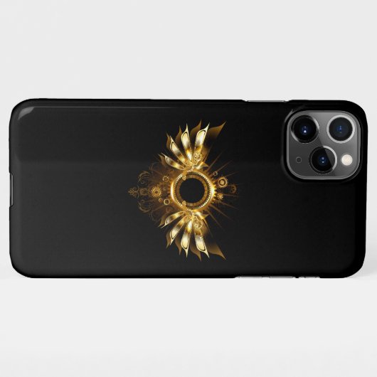 Coque iPhone 11Pro Max Ailes de Steampunk (Dos Horizontal)