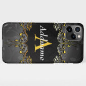 Coque iPhone 11Pro Max Ajouter votre nom et votre initiale (Dos Horizontal)