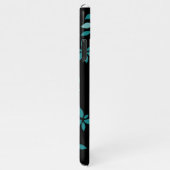 Coque iPhone 11Pro Max Aqua et jungle tropicale noire (Côté droit)