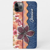 Coque iPhone 11Pro Max Aquarelle d'art floral de printemps sur mesure (Dos)