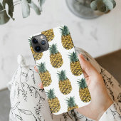 Coque iPhone 11Pro Max Aquarelle tropicale ananas Motif sans couture