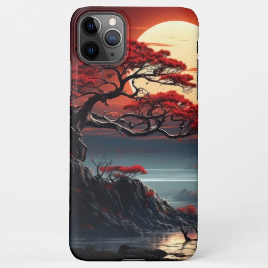 Coque iPhone 11Pro Max Arbre bonsaï (Dos)