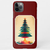 Coque iPhone 11Pro Max Arbre de Noël Joyfull Design géométrique (Dos)