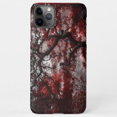 Coque iPhone 11Pro Max Arbre rouge en fleurs de cerisiers (Dos)