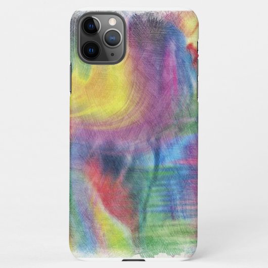 Coque iPhone 11Pro Max arc-en-ciel abstrait (Dos)