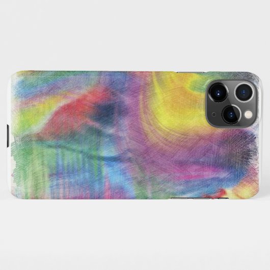 Coque iPhone 11Pro Max arc-en-ciel abstrait (Dos Horizontal)