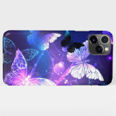 Coque iPhone 11Pro Max Arrière - plan avec papillons de nuit (Dos Horizontal)