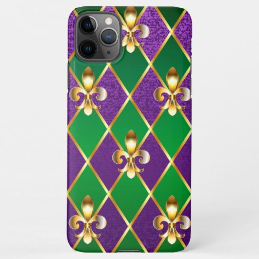 Coque iPhone 11Pro Max Arrière - plan de bijoux Mardi Gras (Dos)