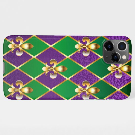Coque iPhone 11Pro Max Arrière - plan de bijoux Mardi Gras (Dos Horizontal)