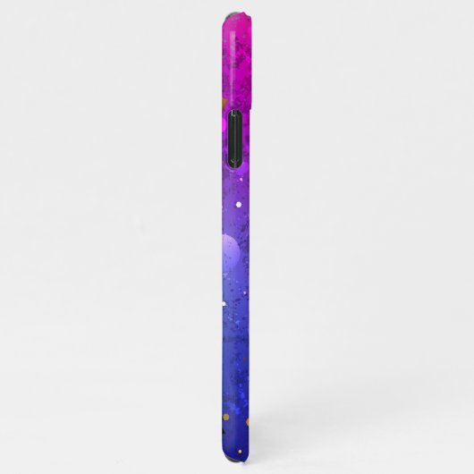 Coque iPhone 11Pro Max Arrière - plan rose brillant (Côté droit)