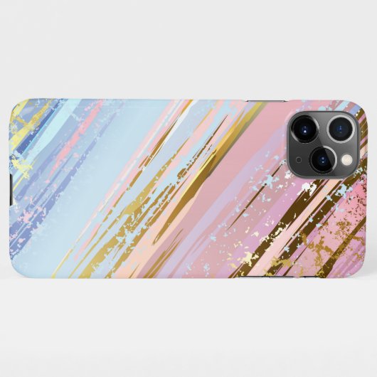 Coque iPhone 11Pro Max Arrière - plan rose texturé (Dos Horizontal)