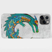 Coque iPhone 11Pro Max Art de l'alligator tribal (Dos Horizontal)
