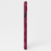 Coque iPhone 11Pro Max Art Deco pattern with gold geometric fan motifs  (Côté droit)