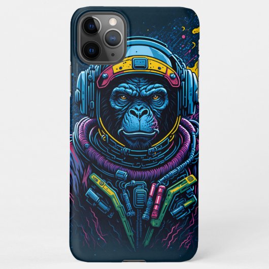 Coque iPhone 11Pro Max astronaut monkey (Dos)