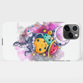 Coque iPhone 11Pro Max Astronaute avec des planètes (Dos Horizontal)