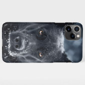 Coque iPhone 11Pro Max Black German Shepherd (Dos Horizontal)