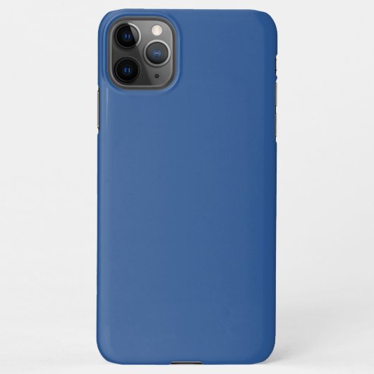 Coque iPhone 11Pro Max Bleu ébloui (couleur solide) (Dos)