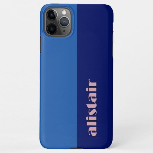 Coque iPhone 11Pro Max Block Colours With Personalization (Dos)