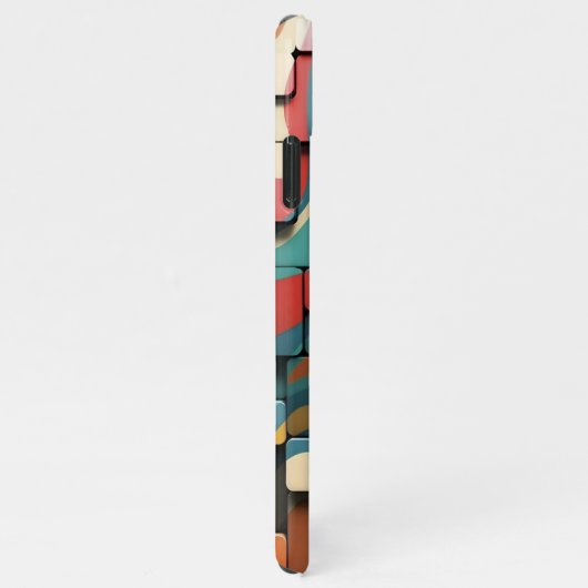 Coque iPhone 11Pro Max Blocs psychédéliques rétro _ coque iphone (Côté droit)