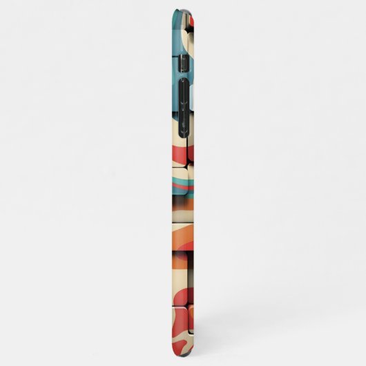 Coque iPhone 11Pro Max Blocs psychédéliques rétro _ coque iphone (Côté gauche)