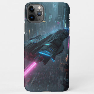 Coque iPhone 11Pro Max Boîtier de téléphone Cyberpunk Neon