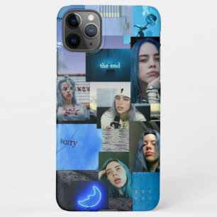 Coque iPhone 11Pro Max Boîtier téléphonique bleu esthétique