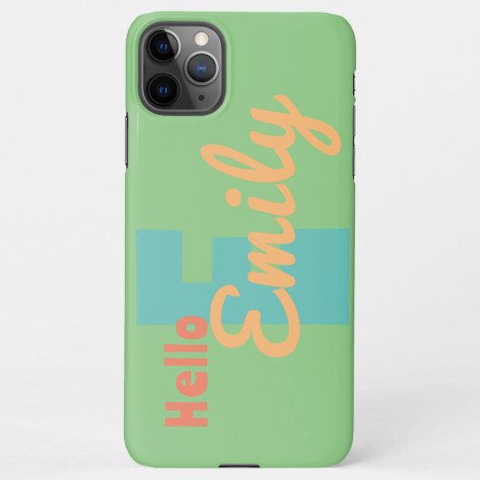 Coque iPhone 11Pro Max Boîtier téléphonique sur mesure pour onogrammes -  (Dos)