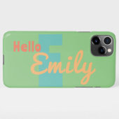Coque iPhone 11Pro Max Boîtier téléphonique sur mesure pour onogrammes -  (Dos Horizontal)
