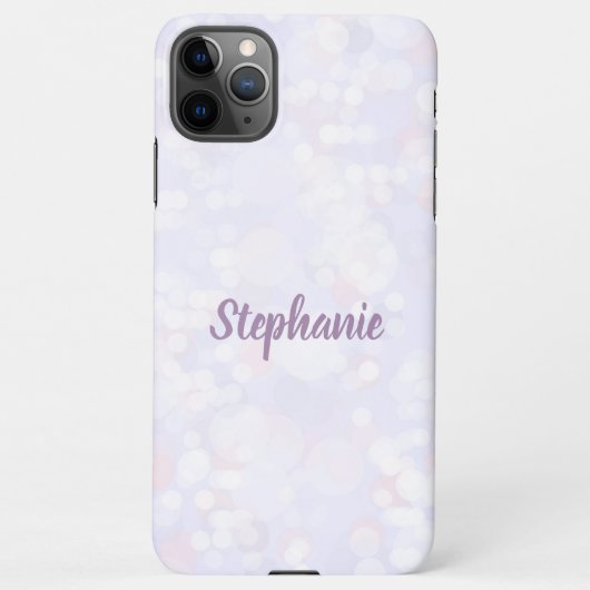 Coque iPhone 11Pro Max Bokeh Charm Silver (Dos)