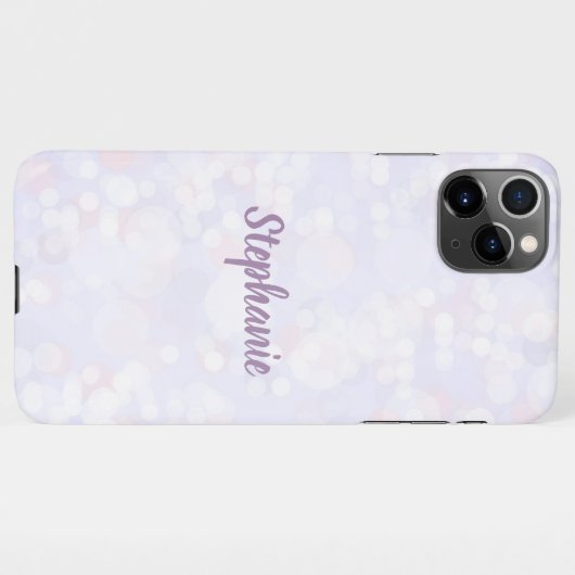 Coque iPhone 11Pro Max Bokeh Charm Silver (Dos Horizontal)