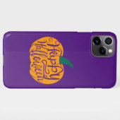 Coque iPhone 11Pro Max Bonne lettre Halloween sur citrouille sculpté (Dos Horizontal)